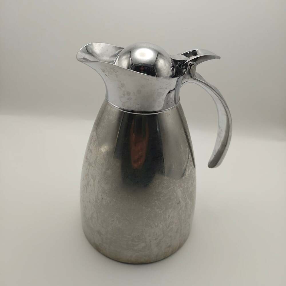 Service Ideas 982C10 1.0L Stainless Steel Thermal Carafe Coffee Server Pitcher